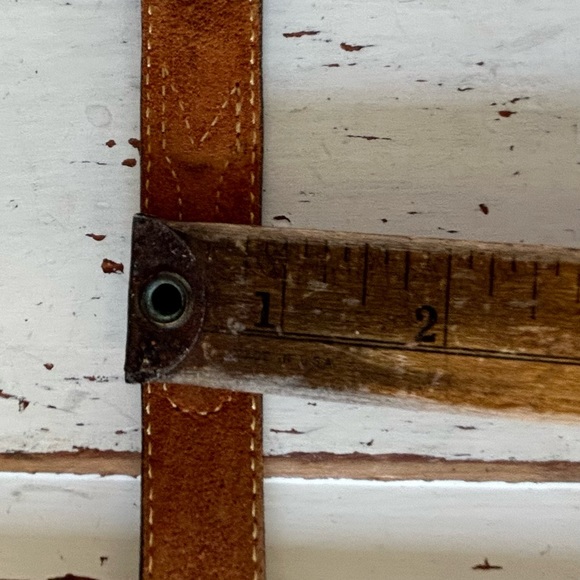 Vintage Jordache Brown Leather Belt Size 36 - Picture 4 of 12